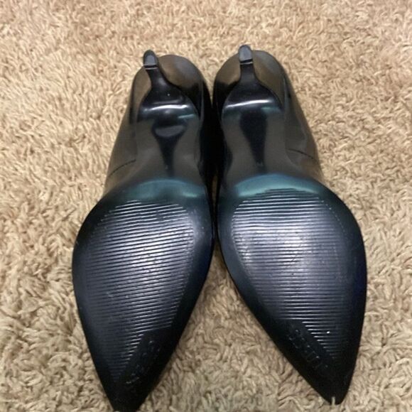 Guess Black Patent Vegan Leather Heels size 7 Classic Y2K Career Event Party - Picture 5 of 7